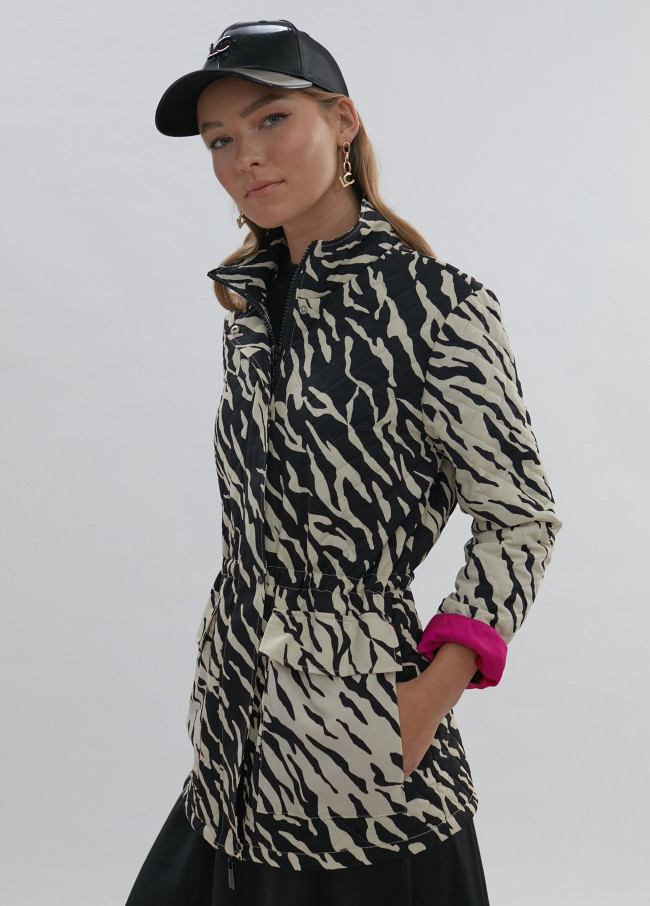 Zebra print coat