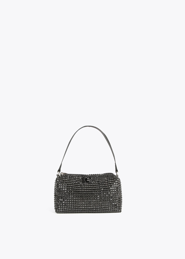 Crossbody bag with crystals