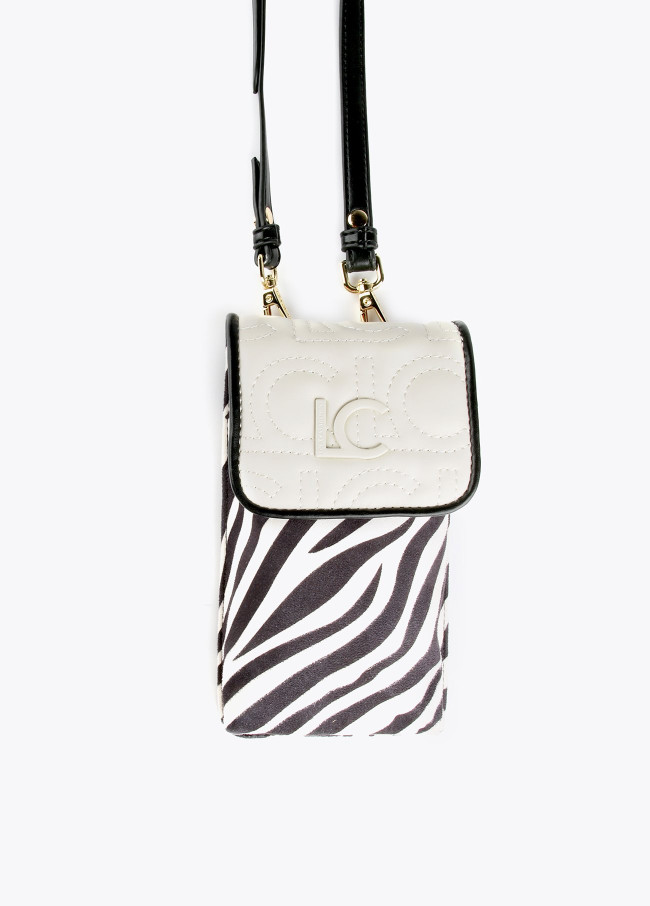 Mini-Handytasche mit Animal Print