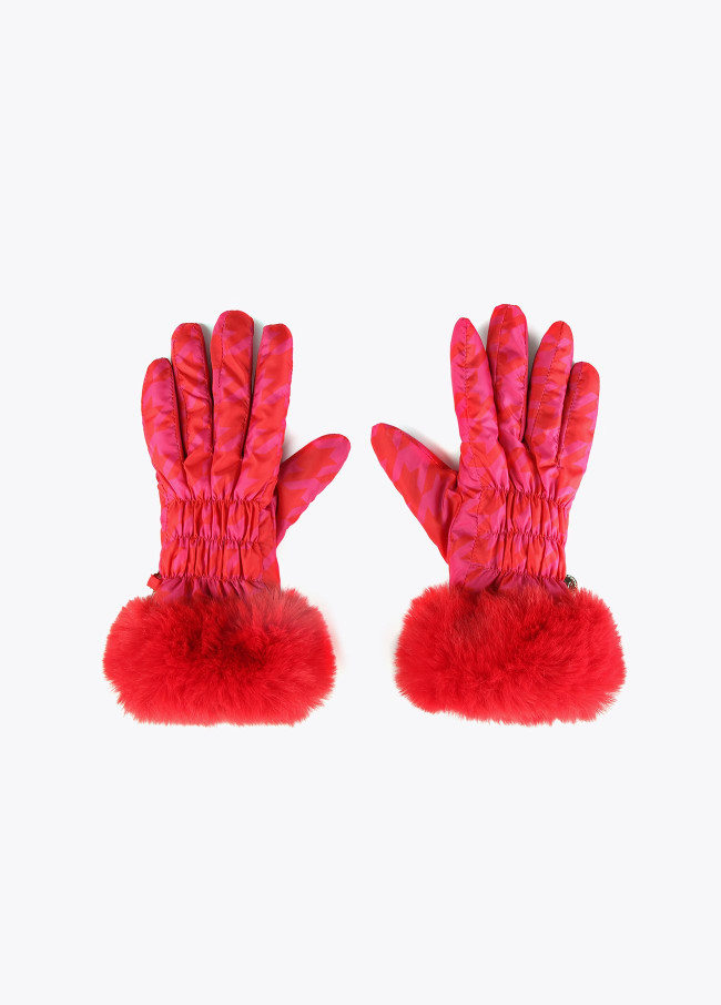 Guantes pata de gallo lazo