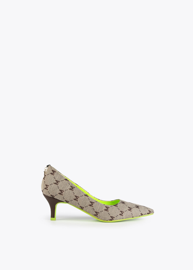 Escarpins stilettos logo et fluo