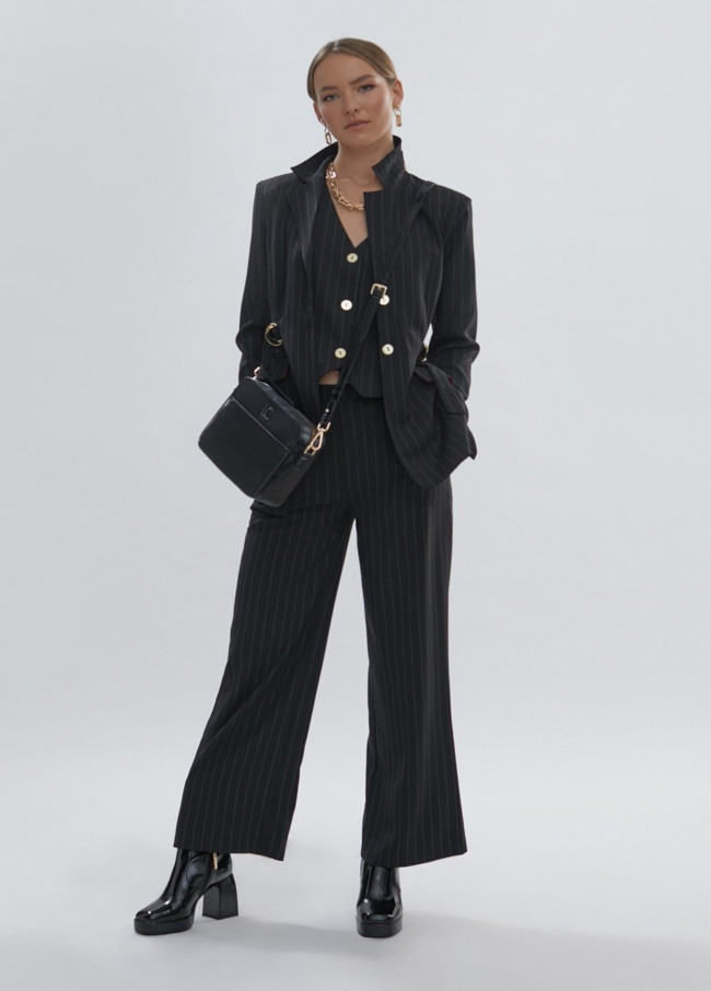 Pinstripe trousers