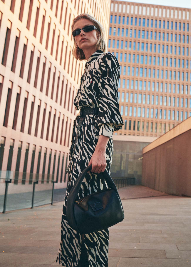 Zebra print dress