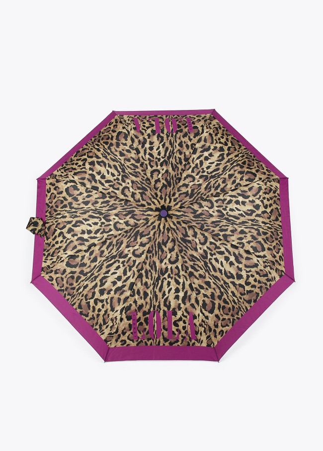 Automatic animal print umbrella