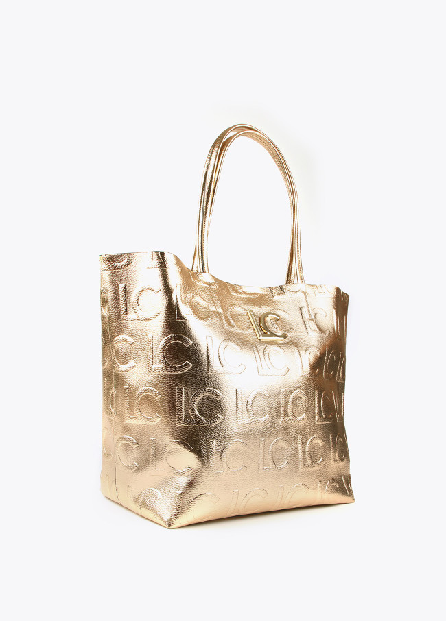 Borsa shopper metallizzata