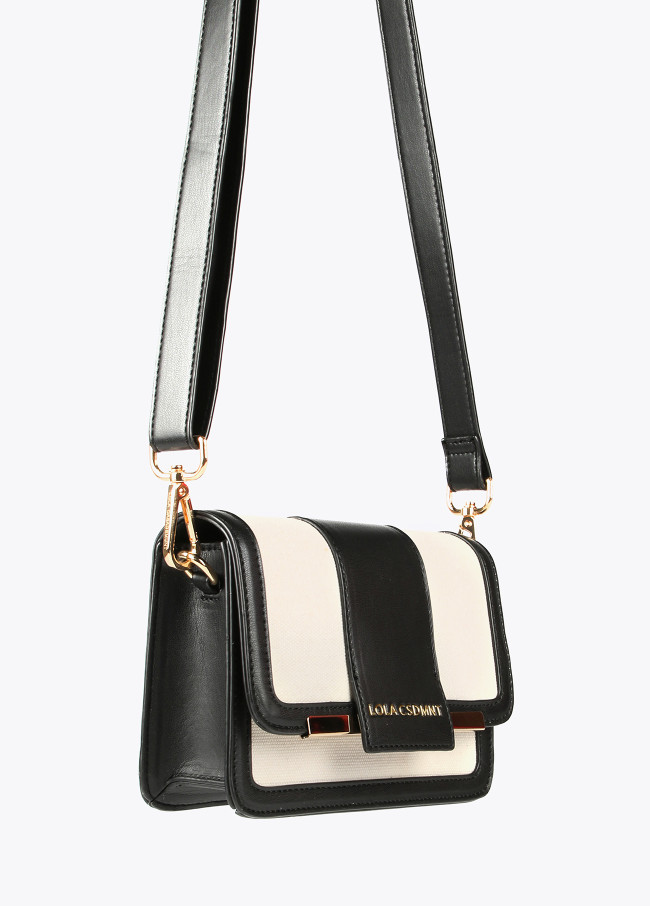 Two-tone crossbody bag