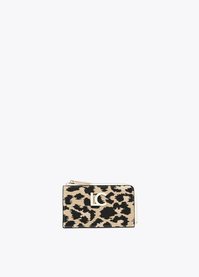 Porta-cartões animal print