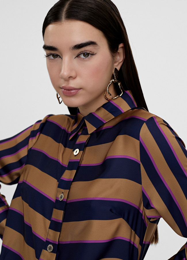 Long sleeve striped shirt