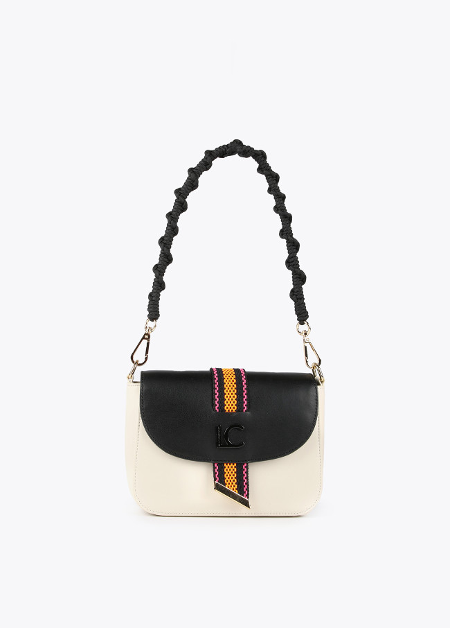 Two-tone crossbody bag