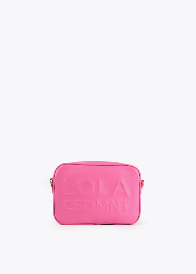 Crossbody bag with a raised logo