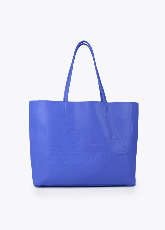 Tote bag with raised logo