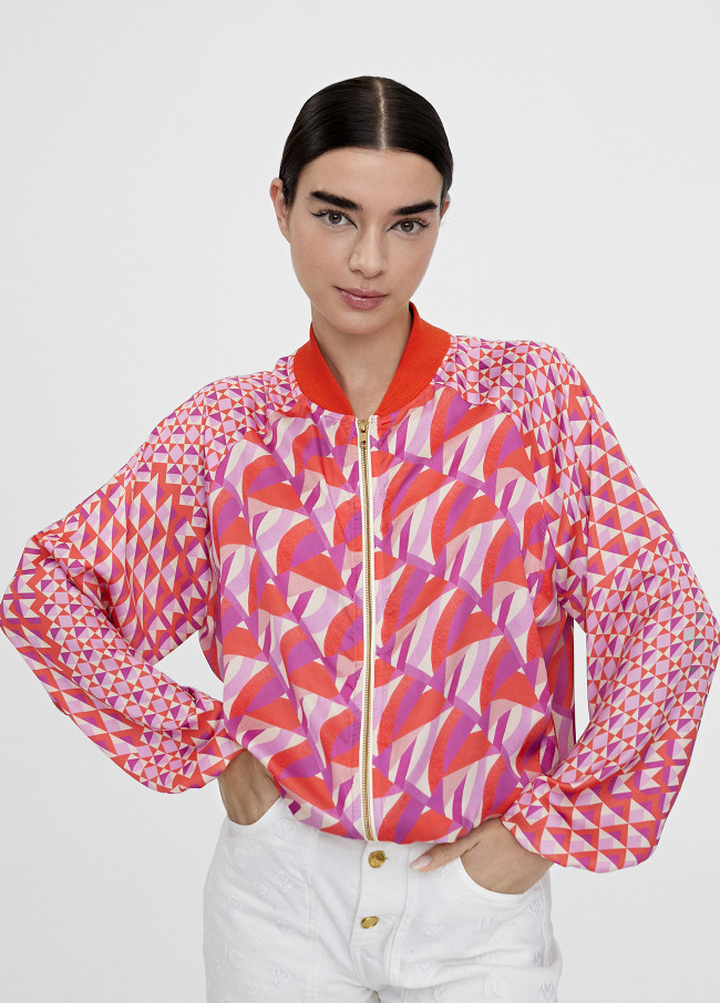 Bomber imprimé multicolore