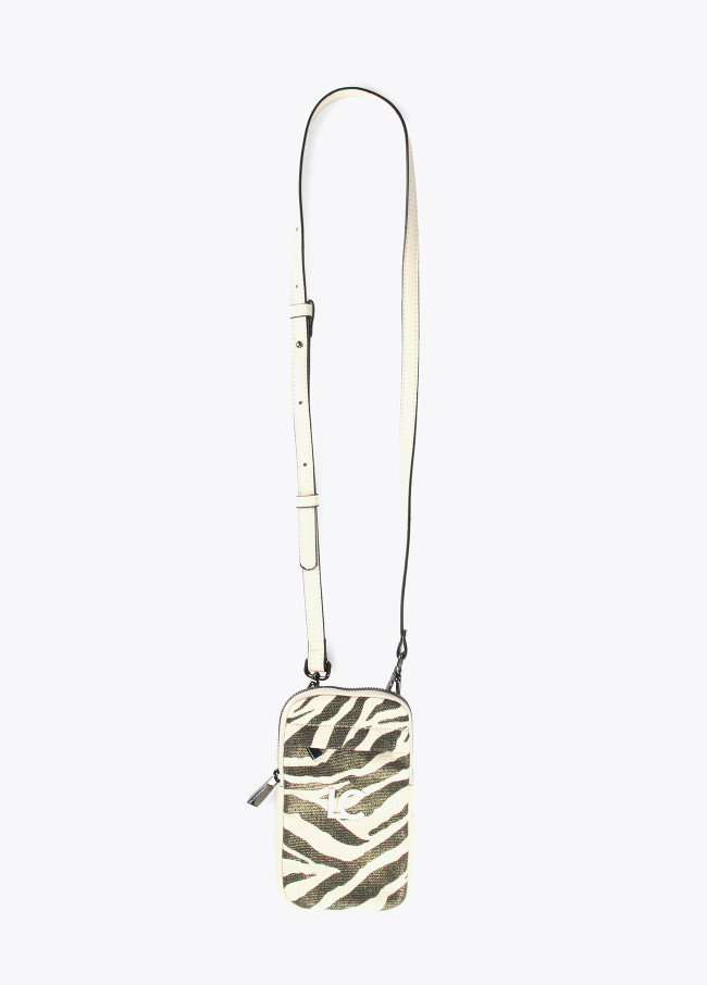 Mala porta telemóvel animal print