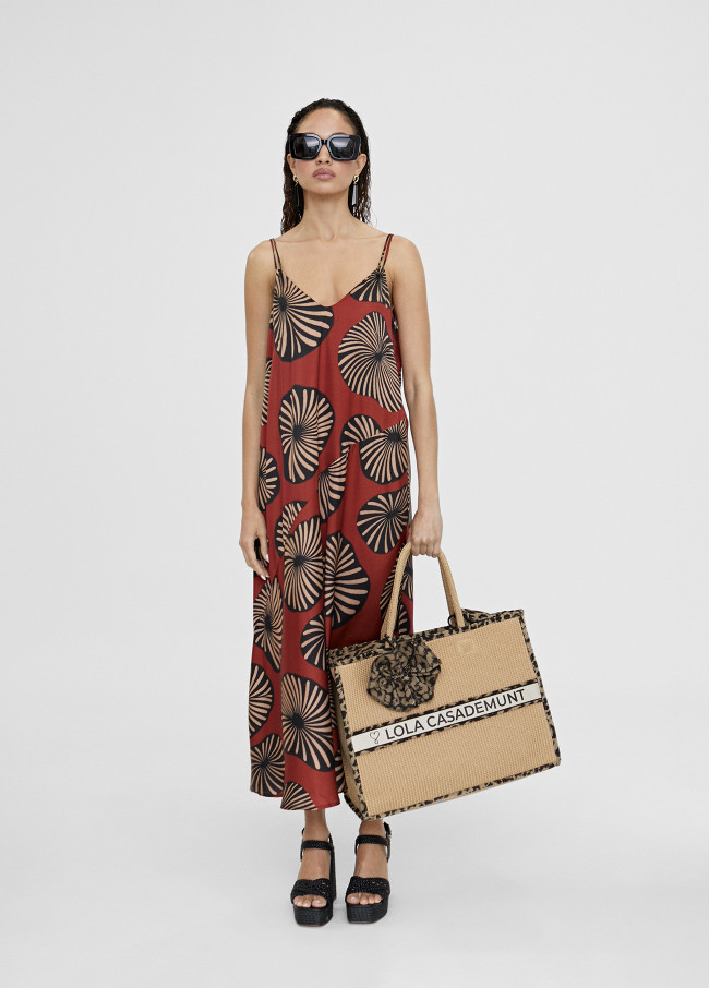 Long printed dress