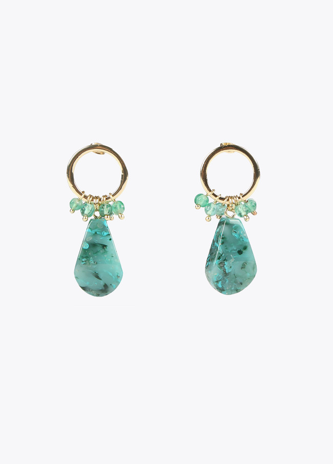 Boucles d’oreilles turquoises