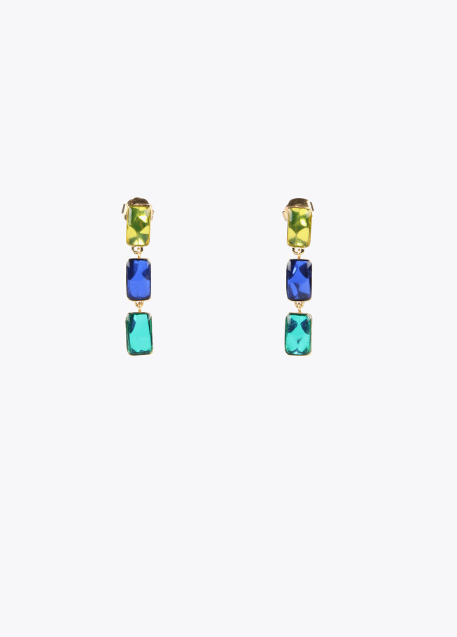 Pendientes cristales de colores