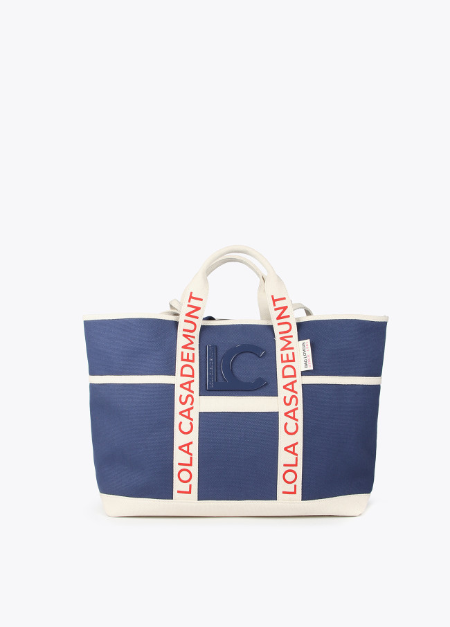 Mala tote bag com asas logotipadas