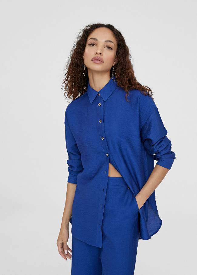 Camicia basic a maniche lunghe