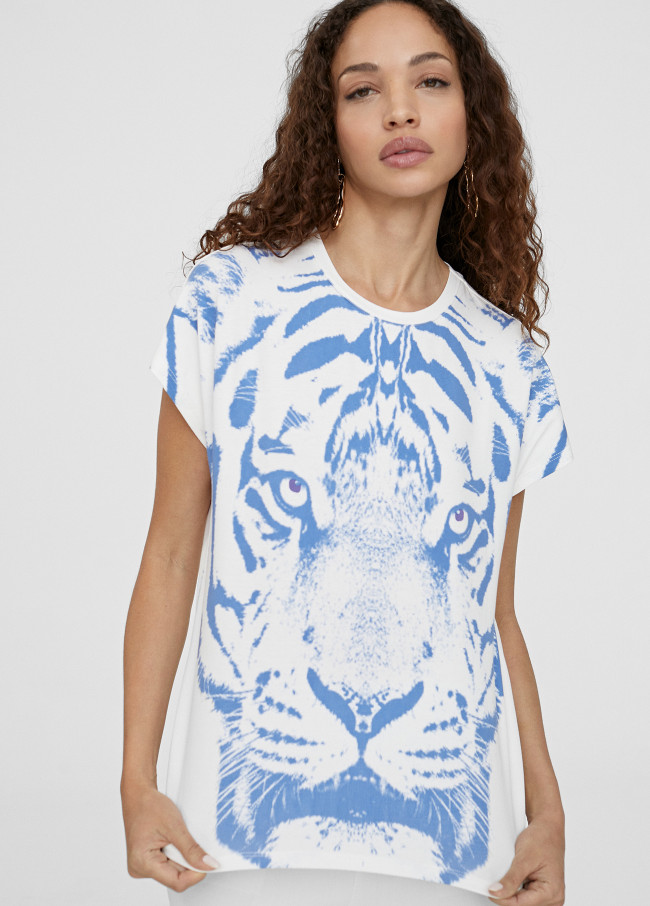 Camiseta posicionado tigre