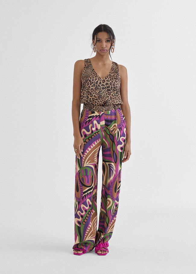 Pantalon palazzo fluide