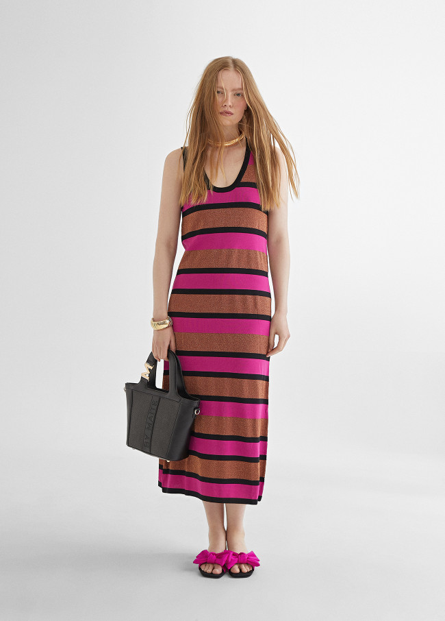 Long striped dress