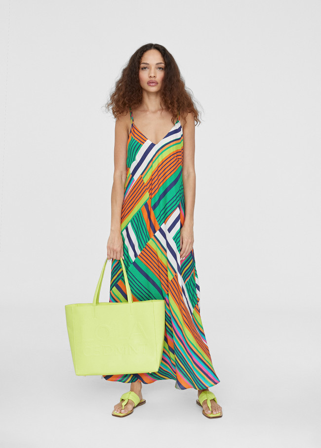 Long multicoloured dress