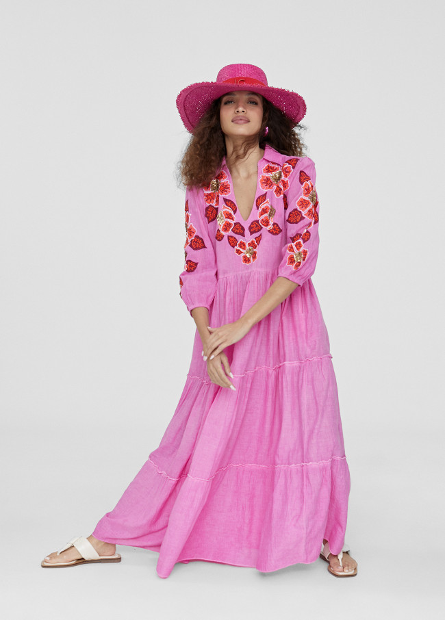 Caftan long brodé