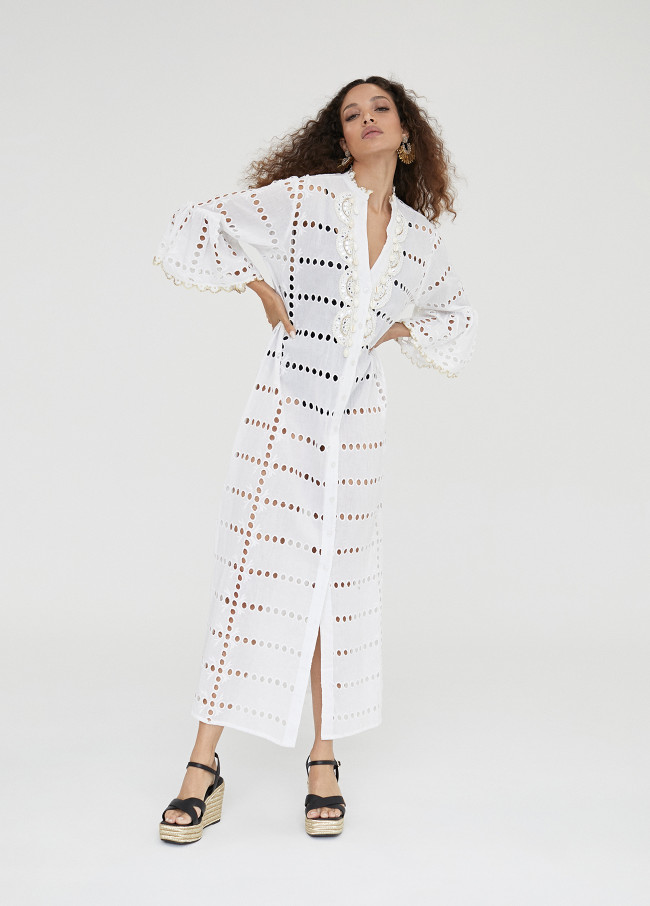 Caftan long brodé