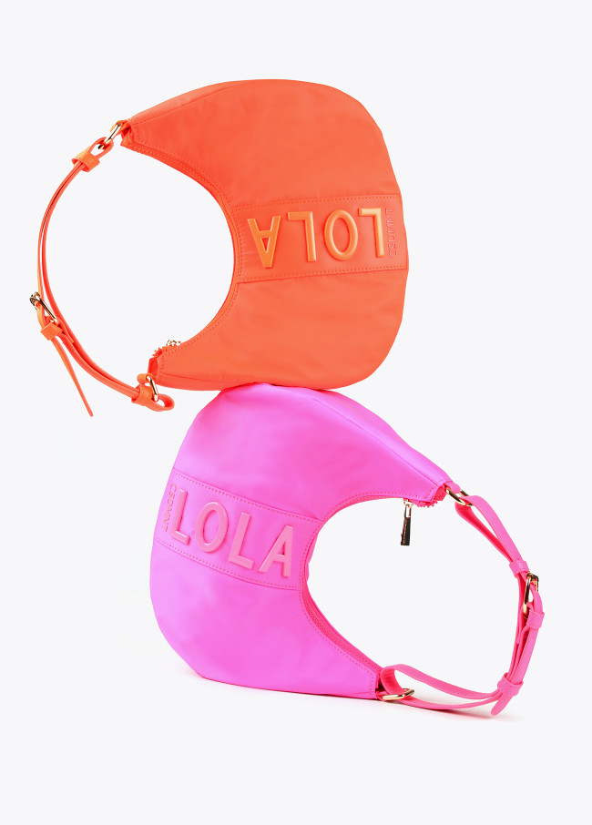 Bolso media luna fluor