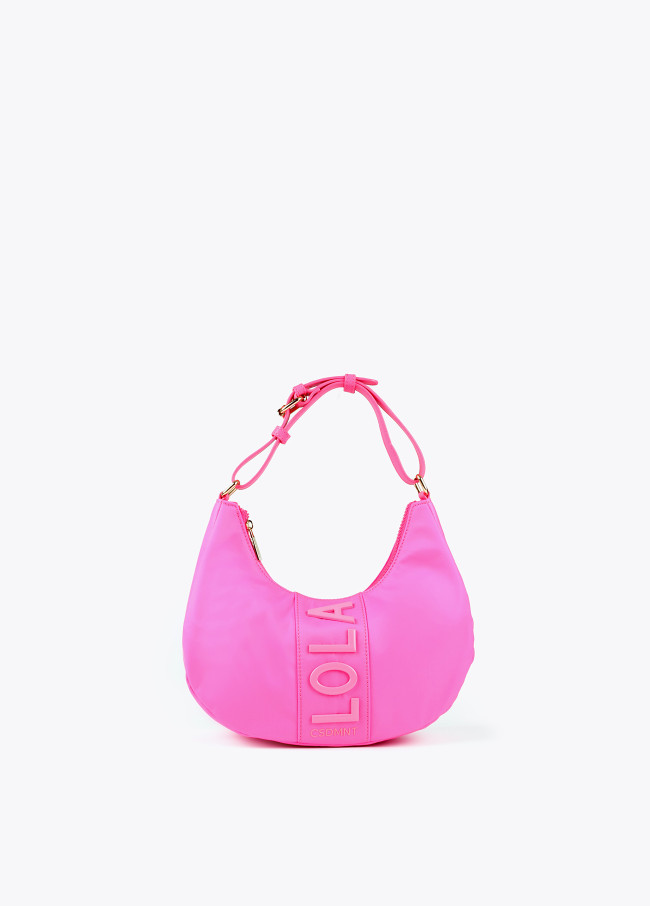 Bolso media luna fluor