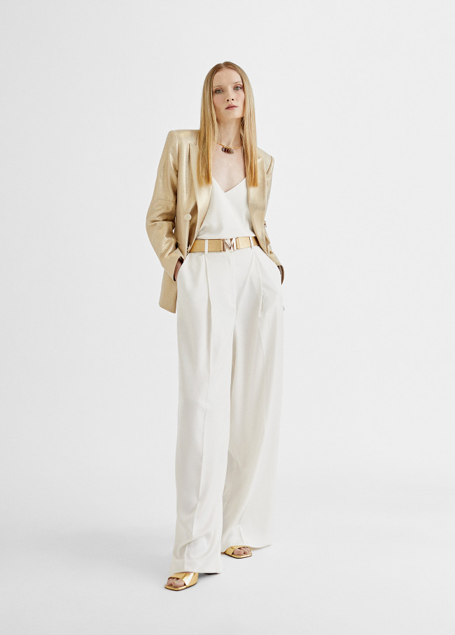 Flowing darted trousers