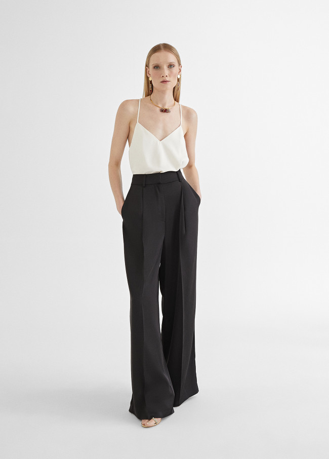 Pantalon pinces fluide