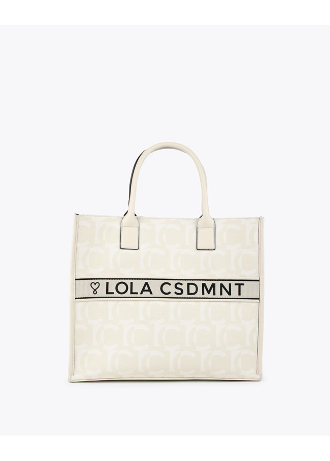 Borsa shopper con monogramma