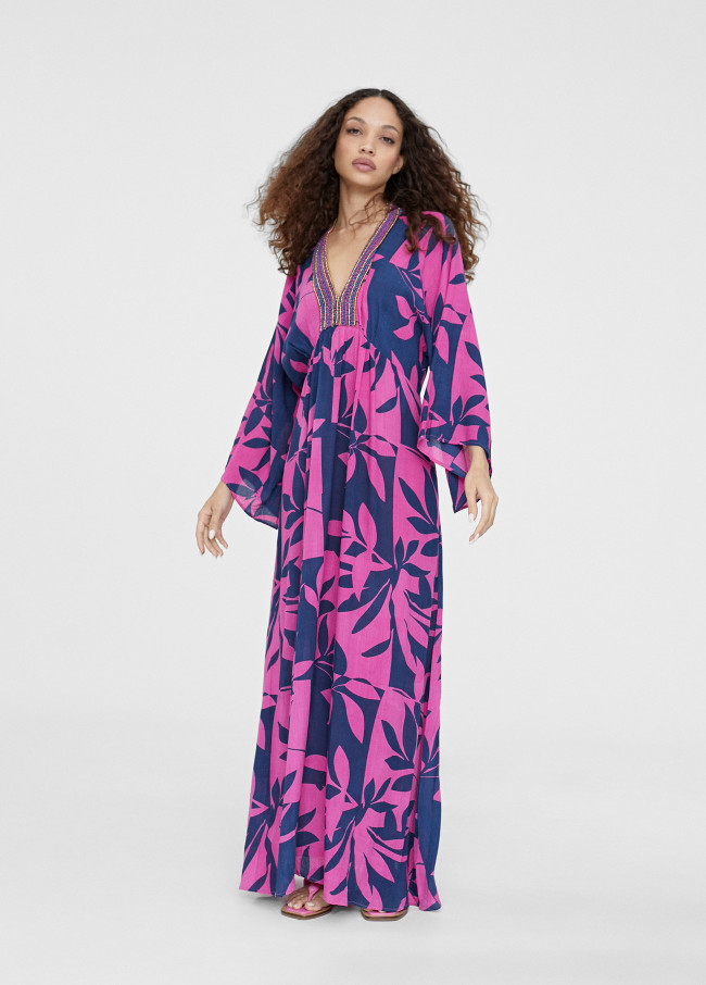 Robe longue imprimée